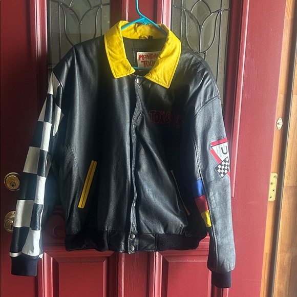 Jackets & Blazers - Rare Tom and Jerry leather bomber jacket